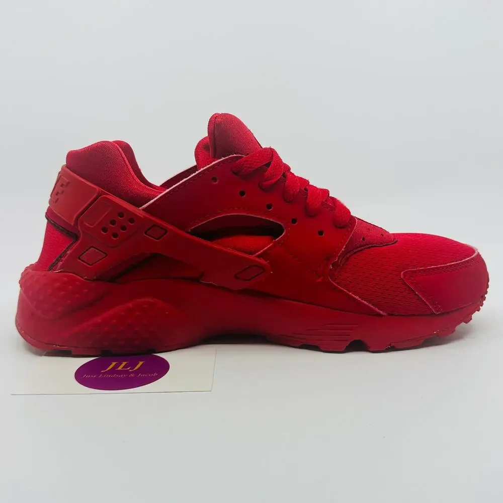 Nike Air Huarache 'Triple Red' GS Sneakers 654275-600 Size 6 Youth/ 7.5 Women's